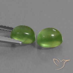 2.52 ct natürliche Mittelgrün Prehnit-Edelsteine, Oval, Transparent