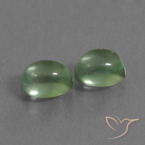 2.43 ct natürliche gelblich-grün Prehnit-Edelsteine, Oval, Transparent