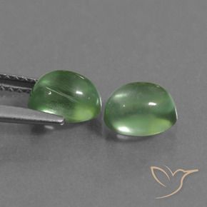 2.43 ct natürliche gelblich-grün Prehnit-Edelsteine, Oval, Transparent