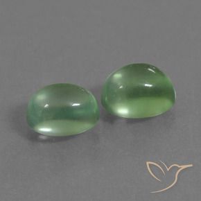 2.66 ct natürliche Mittelgrün Prehnit-Edelsteine, Oval, Transparent