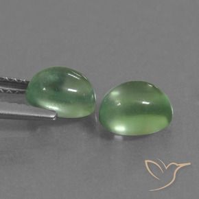 2.66 ct natürliche Mittelgrün Prehnit-Edelsteine, Oval, Transparent