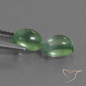 2.40 ct natürliche Erdiges Grün Prehnit-Edelsteine, Oval, Transparent