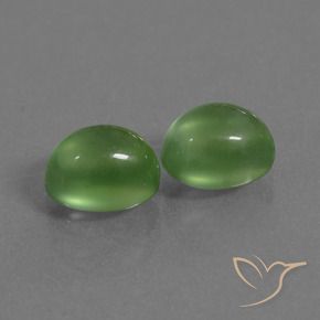 2.60 ct natürliche Warmes Grün Prehnit-Edelsteine, Oval, Transparent