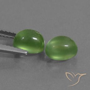 2.60 ct natürliche Warmes Grün Prehnit-Edelsteine, Oval, Transparent