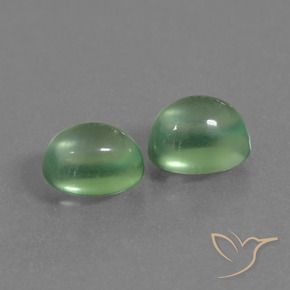 2.46 ct natürliche Mittelgrün Prehnit-Edelsteine, Oval, Transparent