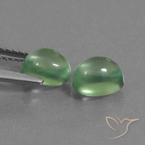 2.46 ct natürliche Mittelgrün Prehnit-Edelsteine, Oval, Transparent