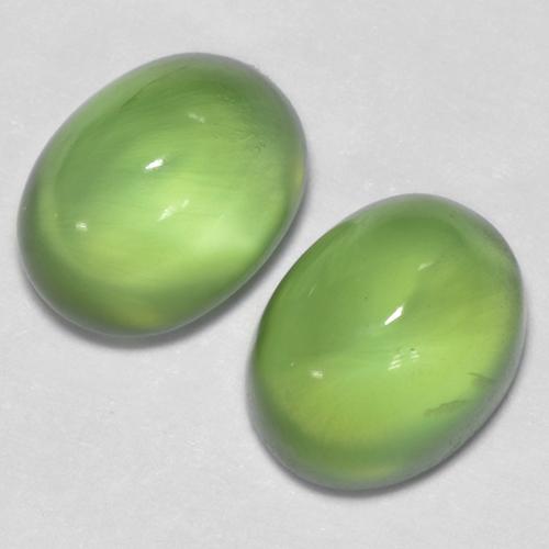 2,69 ct natürliche grüner Prehnit-Edelsteine, Oval Schliff, Transparent