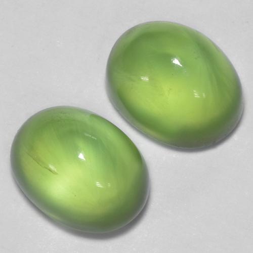 2,69 ct natürliche grüner Prehnit-Edelsteine, Oval Schliff, Transparent