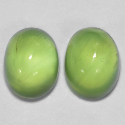2,69 ct natürliche grüner Prehnit-Edelsteine, Oval Schliff, Transparent