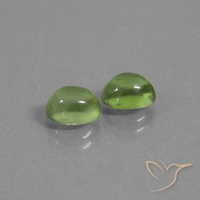 2.28 ct natürliche Warmes Grün Prehnit-Edelsteine, Oval, Transparent