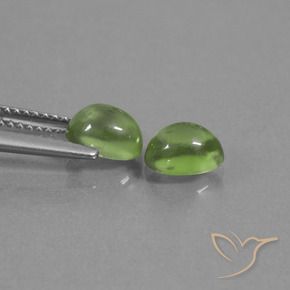 2.28 ct natürliche Warmes Grün Prehnit-Edelsteine, Oval, Transparent