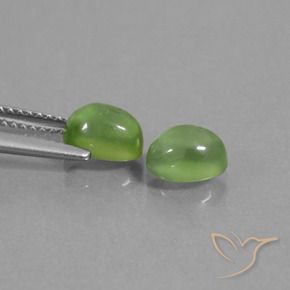 2.51 ct natürliche gelb-grün Prehnit-Edelsteine, Oval, Transparent