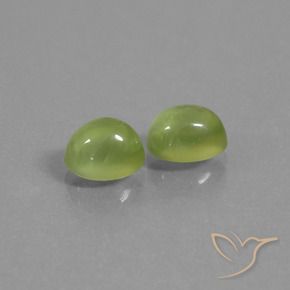 2.63 ct natürliche limettengrün Prehnit-Edelsteine, Oval, Transparent