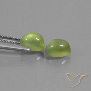 2.63 ct natürliche limettengrün Prehnit-Edelsteine, Oval, Transparent