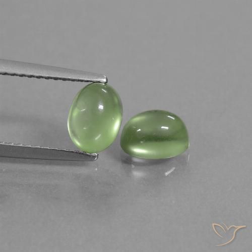 2.37ctw Natürlicher gelb-grün Prehnit, Oval, Transparent
