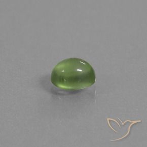 9,17 ctw natürlicher gelblich-grün Prehnit, Oval, Transparent