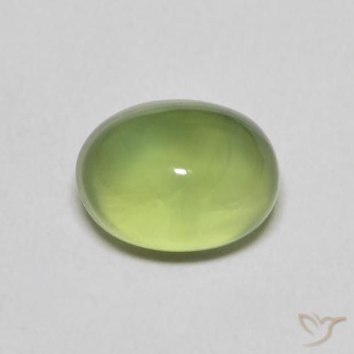 1,40 ctw natürlicher grüner Prehnit, Oval Schliff, Transparent