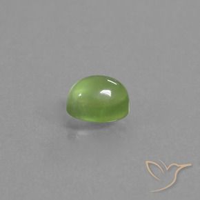 9,17 ctw natürlicher gelblich-grün Prehnit, Oval, Transparent