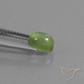 9,17 ctw natürlicher gelblich-grün Prehnit, Oval, Transparent