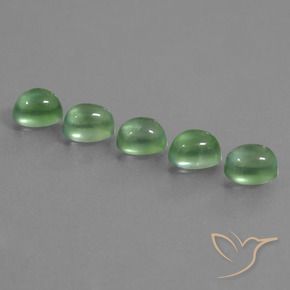 7.02 ct natürliche Warmes Grün Prehnit-Edelsteine, Oval, Transparent