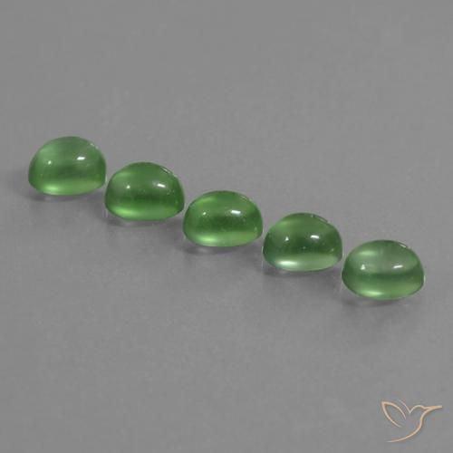 6,28 ct natürliche grüner Prehnit-Edelsteine, Oval Schliff, Transparent