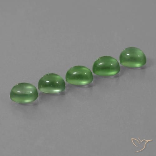 6,28 ct natürliche grüner Prehnit-Edelsteine, Oval Schliff, Transparent