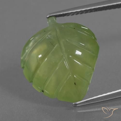 9.73ct Natürlicher Erde Grün Prehnit, Fantasie, Transparent