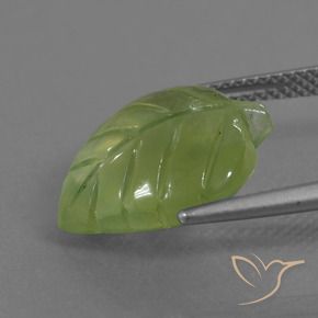 9,17 ctw natürlicher Erde Grün Prehnit, Fantasie, Transparent