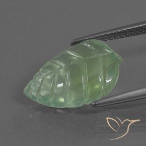 9,17 ctw natürlicher Hellgelb Grün Prehnit, Fantasie, Transparent
