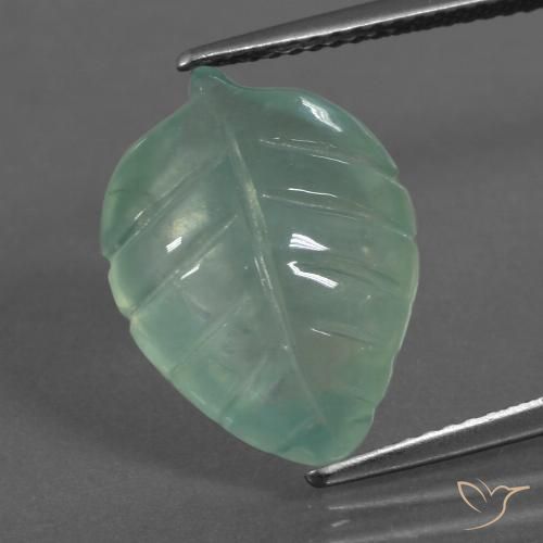 7.41ct Natürlicher Helles kühles Grün Prehnit, Fantasie, Transparent