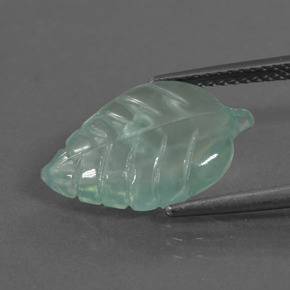 9,17 ctw natürlicher hellgrün Prehnit, Ausgefallene Form, Transparent