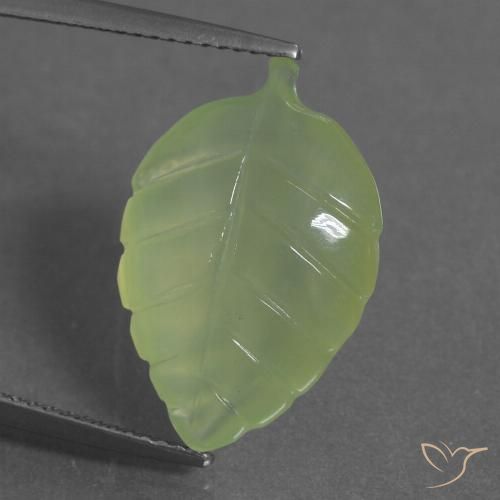 9.71ct Natürlicher limettengrün Prehnit, Fantasie, Transparent