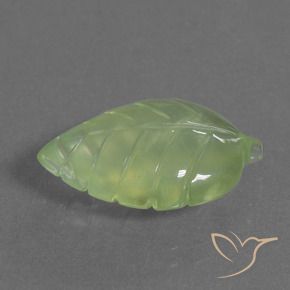 9,17 ctw natürlicher gelblich-grün Prehnit, Fantasie, Transparent