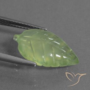 9,17 ctw natürlicher gelblich-grün Prehnit, Fantasie, Transparent