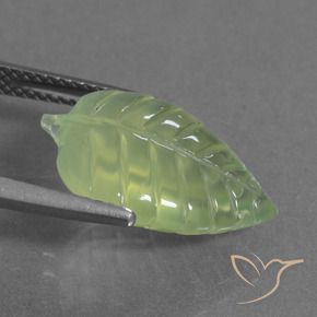 9,17 ctw natürlicher Mittelgrün Prehnit, Fantasie, Transparent