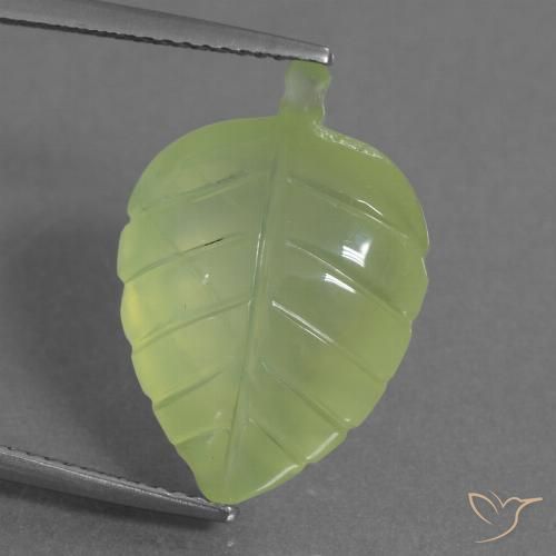 11.59ct Natürlicher gelb-grün Prehnit, Fantasie, Transparent
