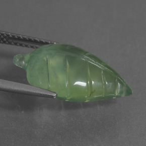 9,17 ctw natürlicher Grün Prehnit, Ausgefallene Form, Transparent