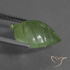 9,17 ctw natürlicher Warmes Grün Prehnit, Fantasie, Transparent