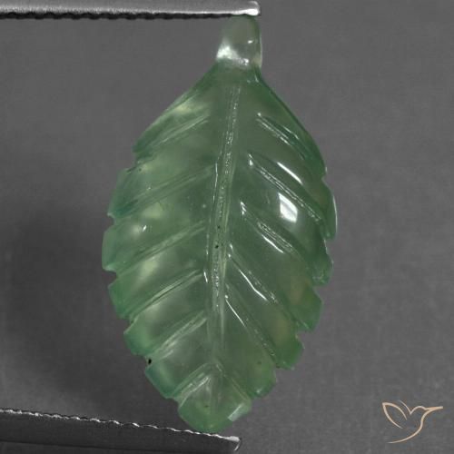 6.76ct Natürlicher Kühles Grün Prehnit, Fantasie, Transparent