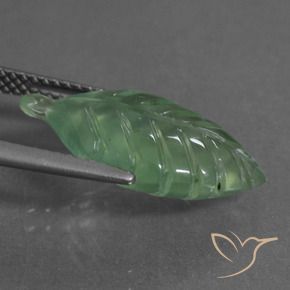 9,17 ctw natürlicher Kühles Grün Prehnit, Fantasie, Transparent