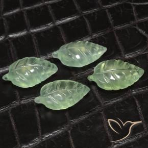 18.62 ct natürliche Blasses erdiges Grün Prehnit-Edelsteine, Fantasie, Transparent