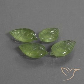 34.07 ct natürliche Birnengrün Prehnit-Edelsteine, Fantasie, Transparent