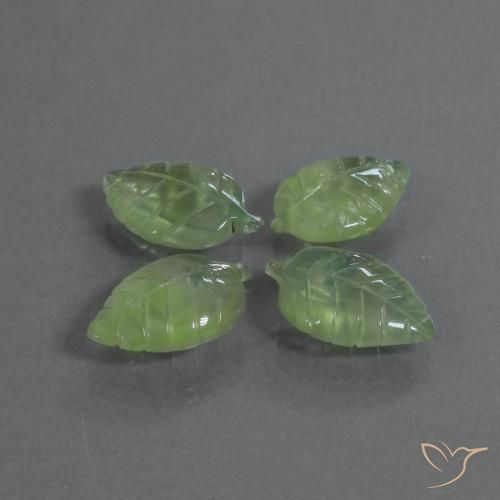 35.22 ct natürliche gelblich-grün Prehnit-Edelsteine, Fantasie, Transparent
