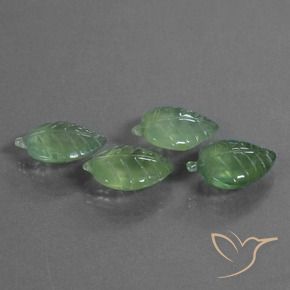 34.58 ct natürliche Erdiges Grün Prehnit-Edelsteine, Fantasie, Transparent