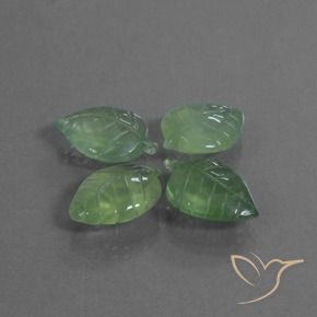 34.58 ct natürliche Erdiges Grün Prehnit-Edelsteine, Fantasie, Transparent