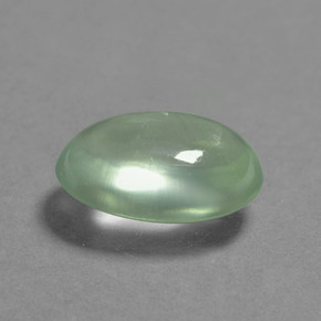 2,05 ctw natürlicher grüner Prehnit, Oval Schliff, Lichtdurchlässig