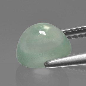 9,17 ctw natürlicher Sehr helles Salbeigrün Prehnit, Oval Schliff, Lichtdurchlässig