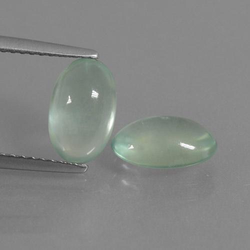 3.57 ct natürliche Helles Mintgrün Prehnit-Edelsteine, Oval, Lichtdurchlässig