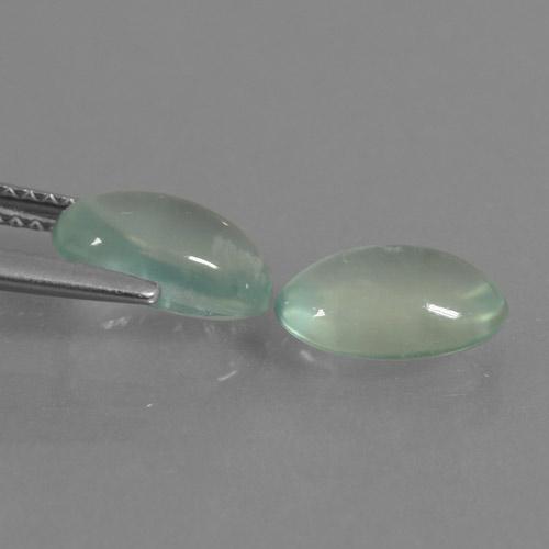 3.57 ct natürliche Helles Mintgrün Prehnit-Edelsteine, Oval, Lichtdurchlässig