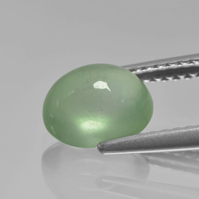 9,17 ctw natürlicher Grün Prehnit, Oval Schliff, Lichtdurchlässig